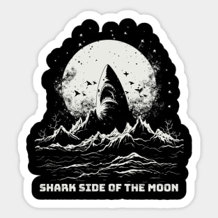 Shark Side of the Moon | Shark Enthusiast Tee Sticker